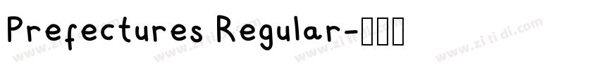 Prefectures Regular字体转换